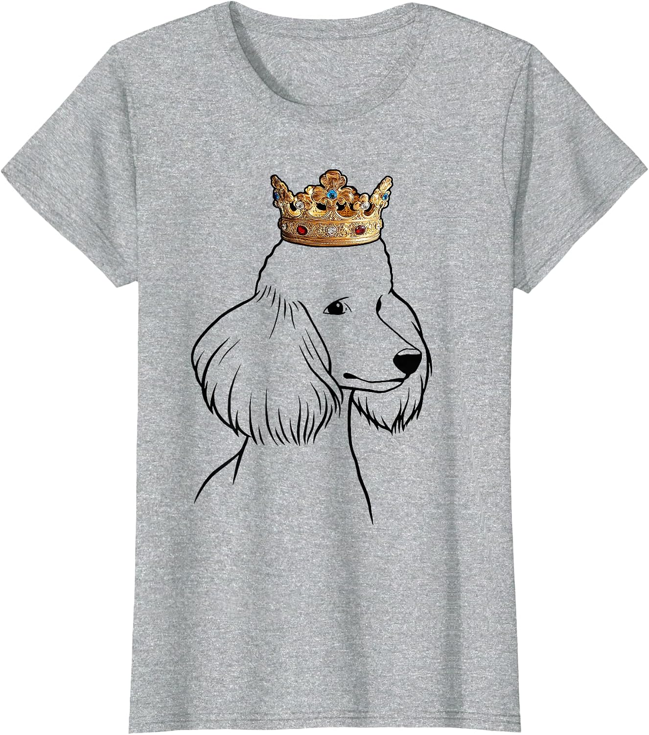Poodle Dog Wearing Crown