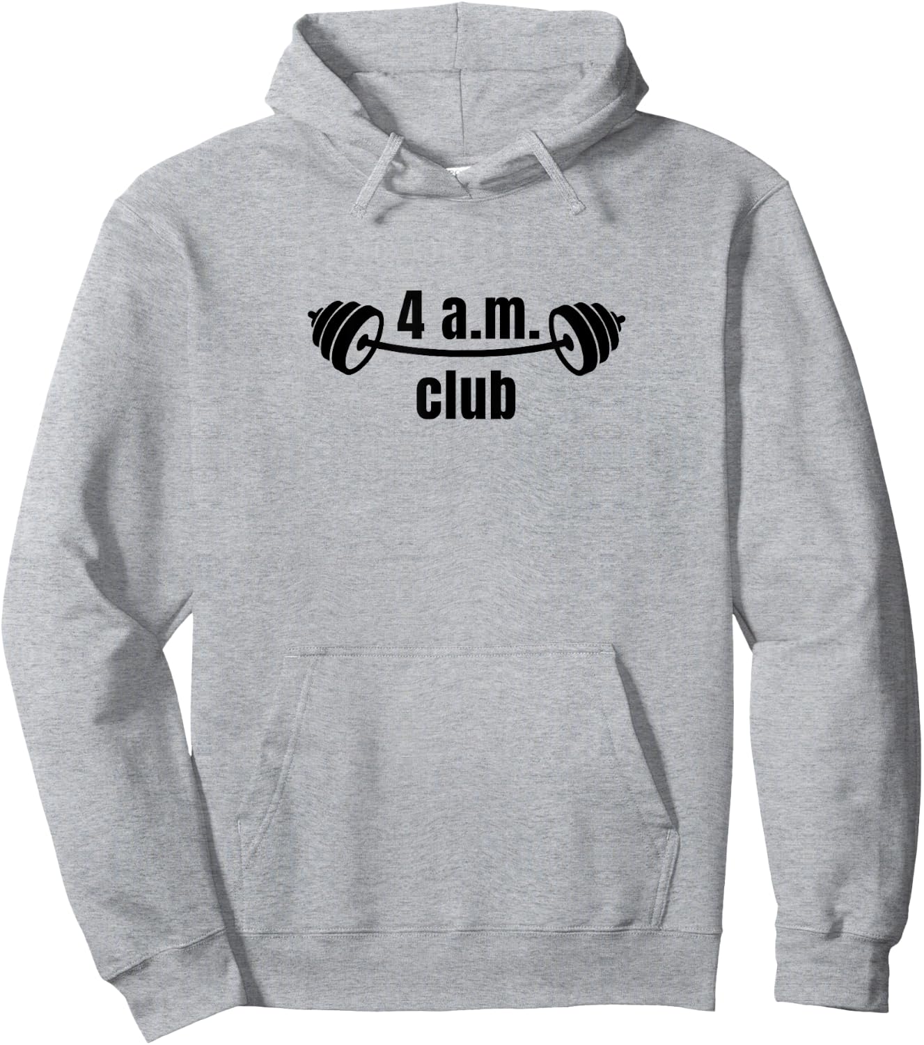 4 A.m. Club | Bodybuilding | Gym Hoodie - Hoodie | Ash