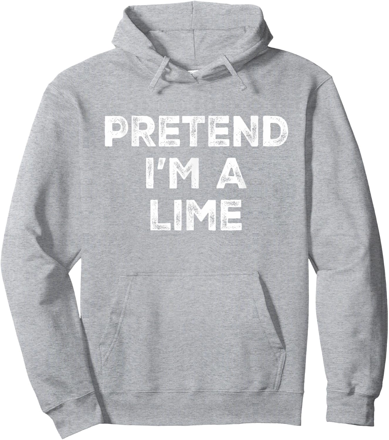 Pretend I'm A Lime Lazy Halloween Costume Hoodie - Hoodie | Ash