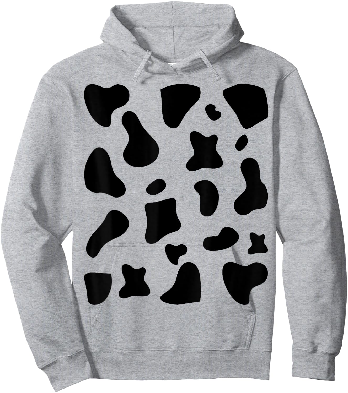 Cow Print Halloween Costume Cow Animal Hoodie - Hoodie | Ash