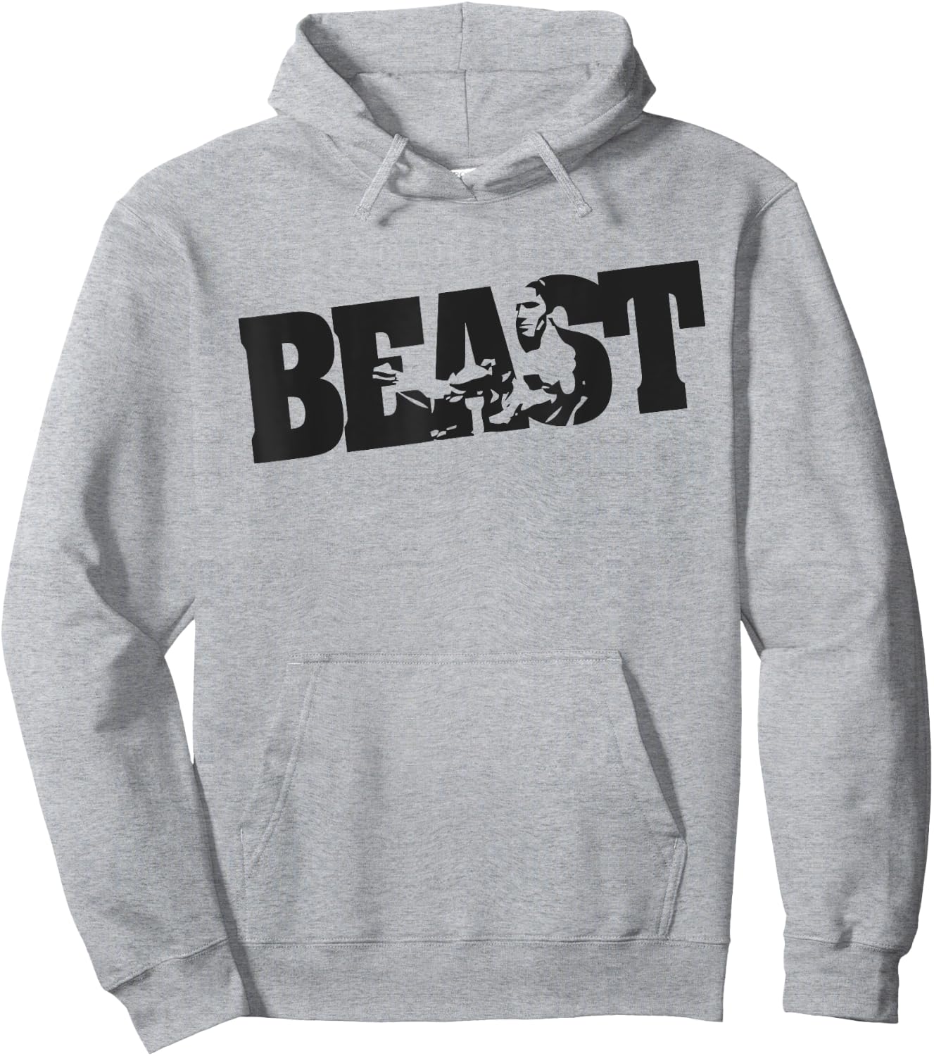 BEAST WORKOUT | cross train clothes for the gym Hoodie - Hoodie | Ash