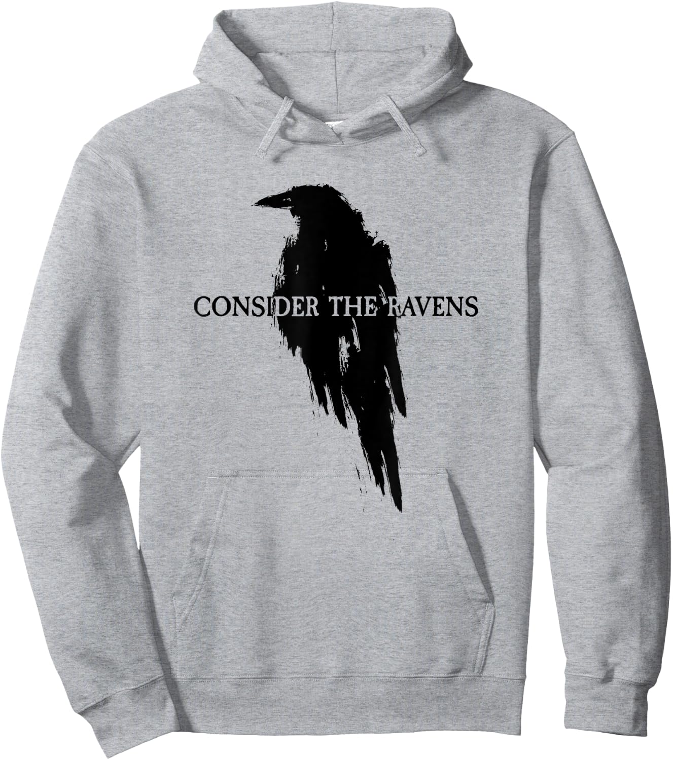 Luke 12:24 Consider The Ravens Hoodie - Hoodie | Ash