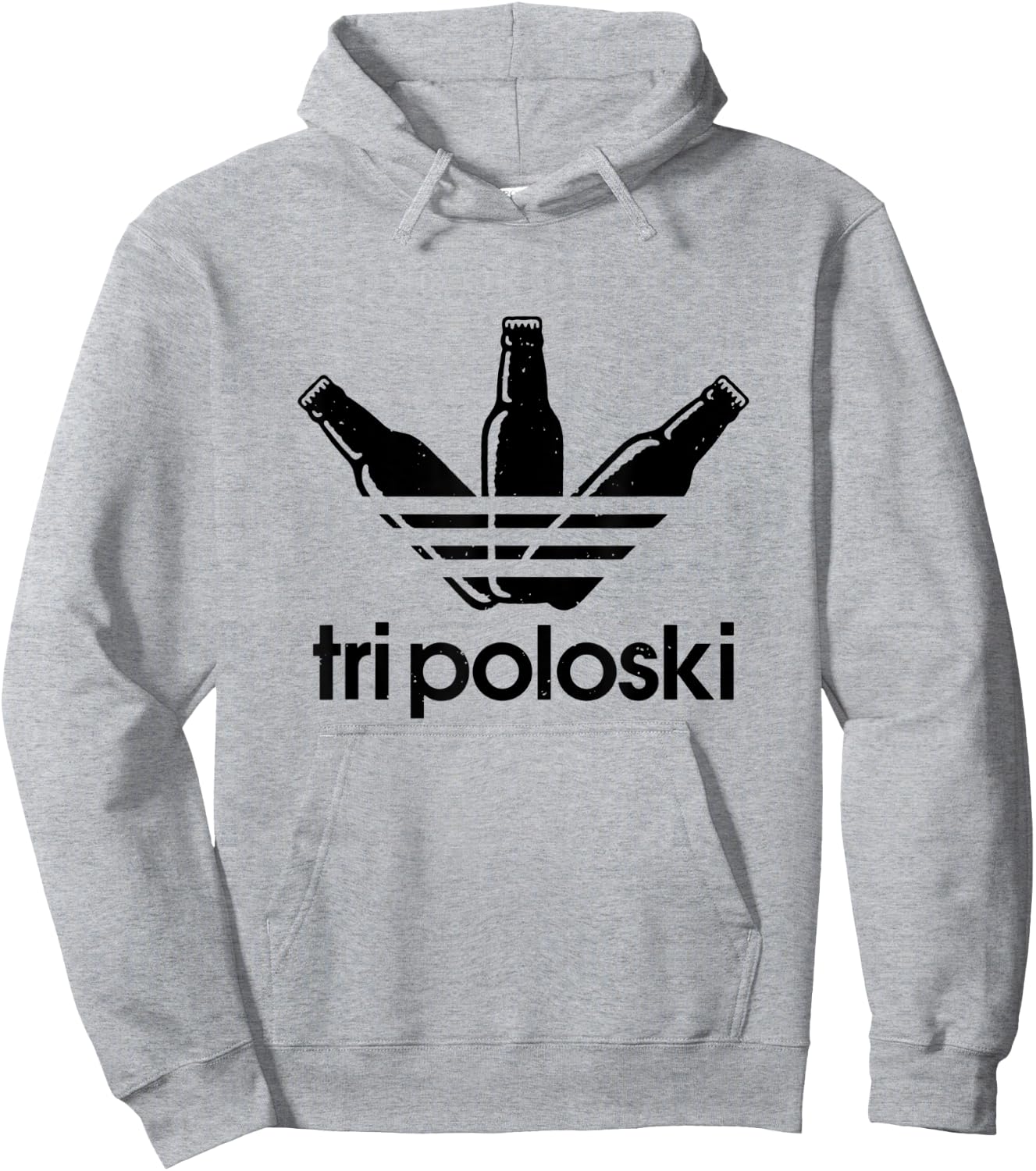 Tri Poloski - Men Women Athletic Hoodie - Hoodie | Ash