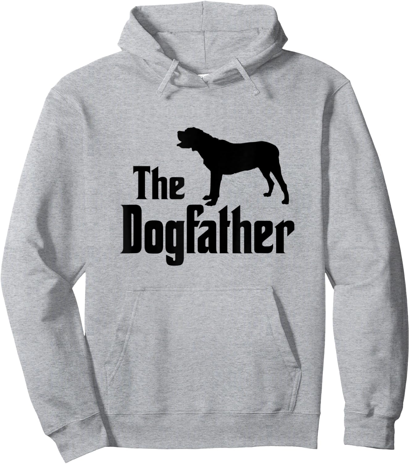 The Dogfather - funny dog gift, funny Mastiff Hoodie - Hoodie | Ash