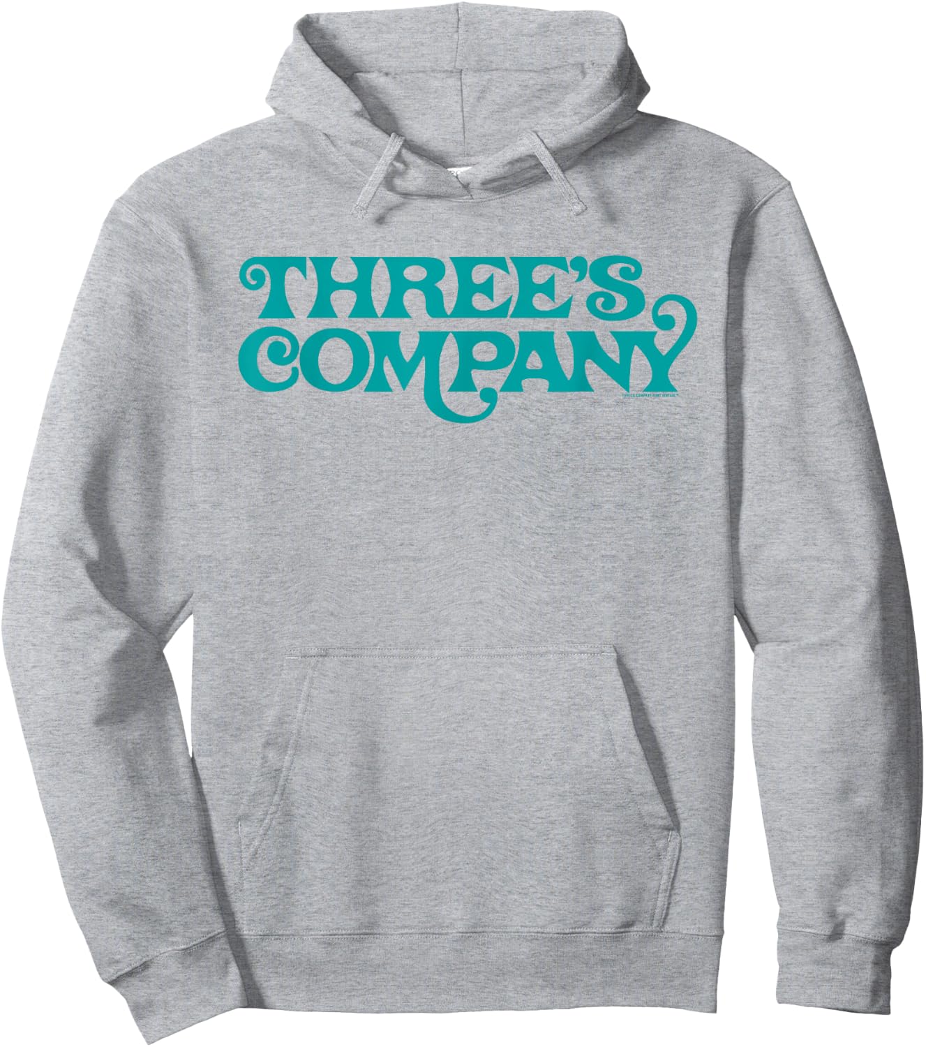 Three's Company Retro Sitcom Show Logo Hoodie - Hoodie | Ash