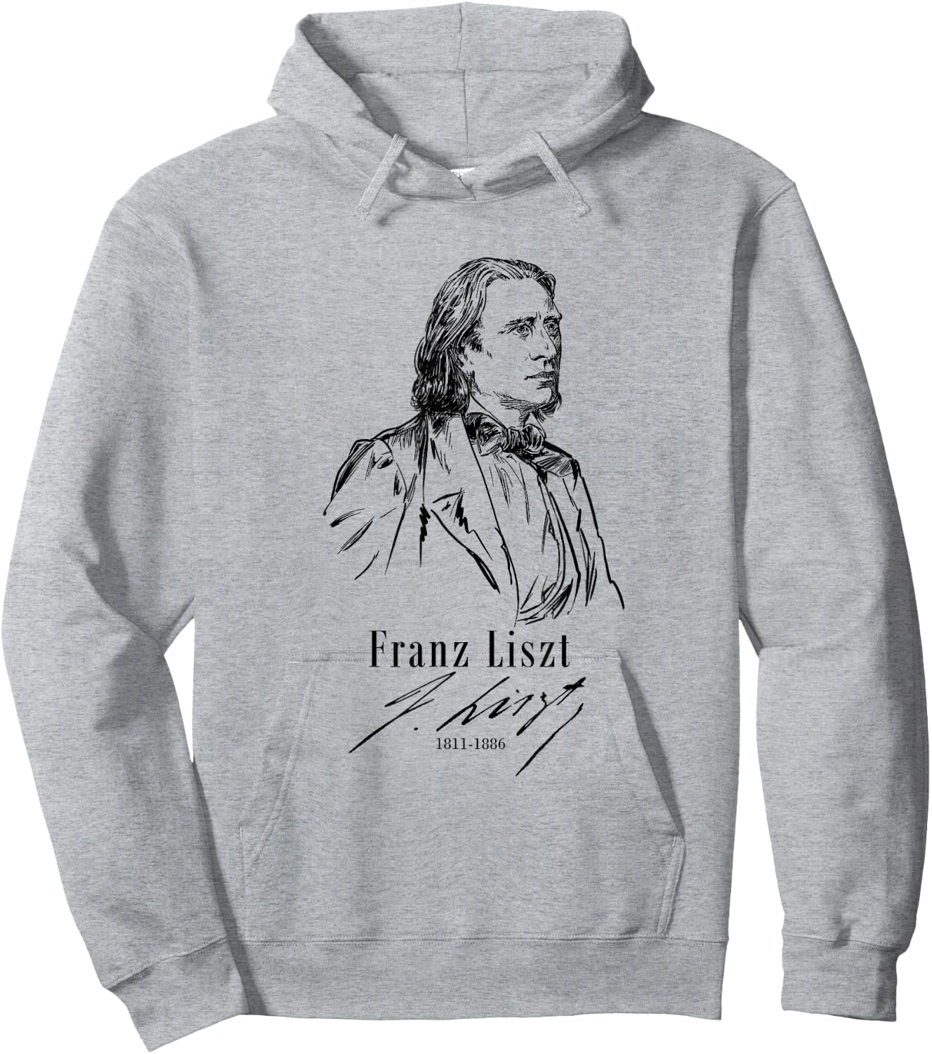 Tfantasy Franz Liszt, Classical Music-Piano Hoodie - Hoodie | Ash