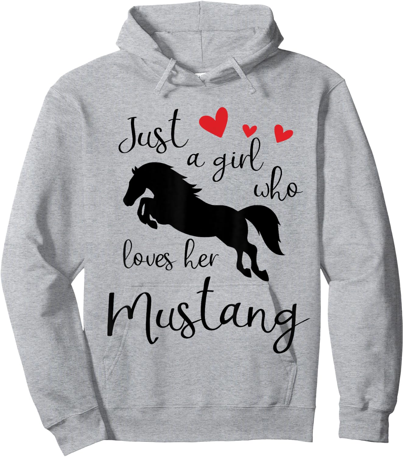 Just a girl who loves her mustang horse Hoodie - Hoodie | Ash