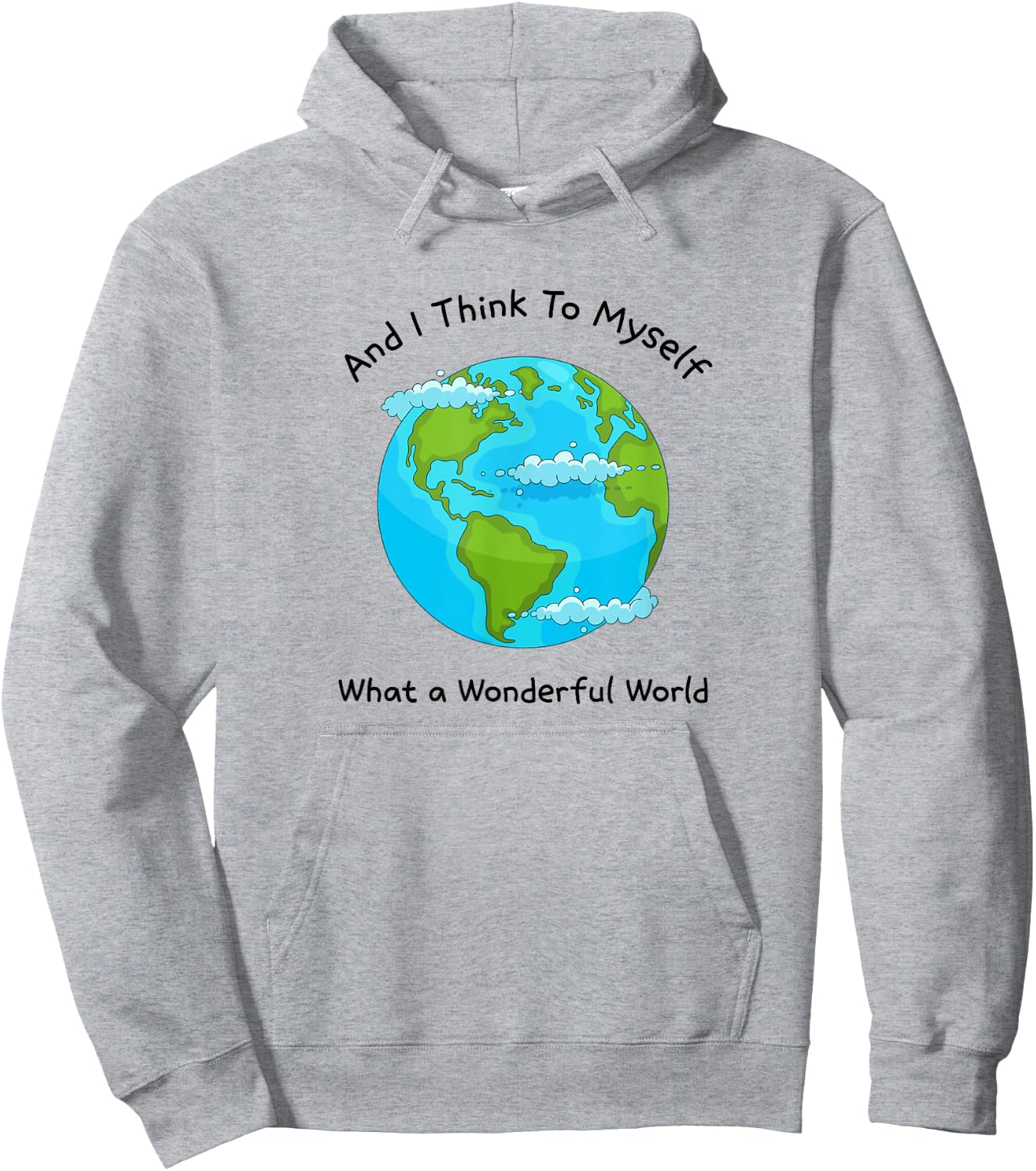 What a Wonderful World - Planet Earth Hoodie - Hoodie | Ash