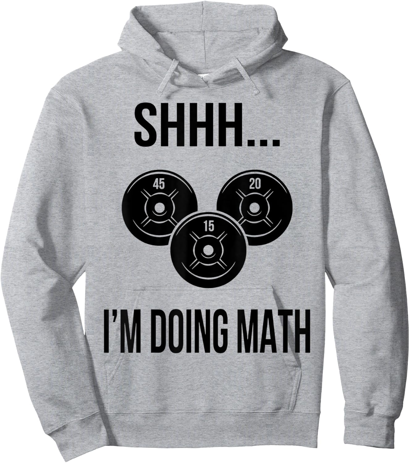 Shhh I'm Doing Math Gym Fitness Math Hoodie - Hoodie | Ash