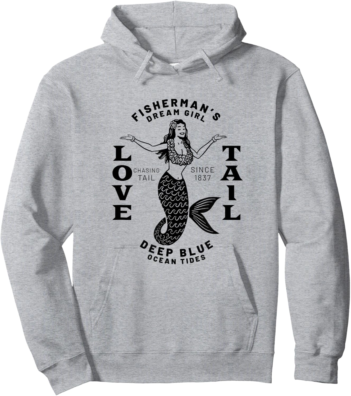 Fishing & Chasing Tail Hoodie - Hoodie | Ash