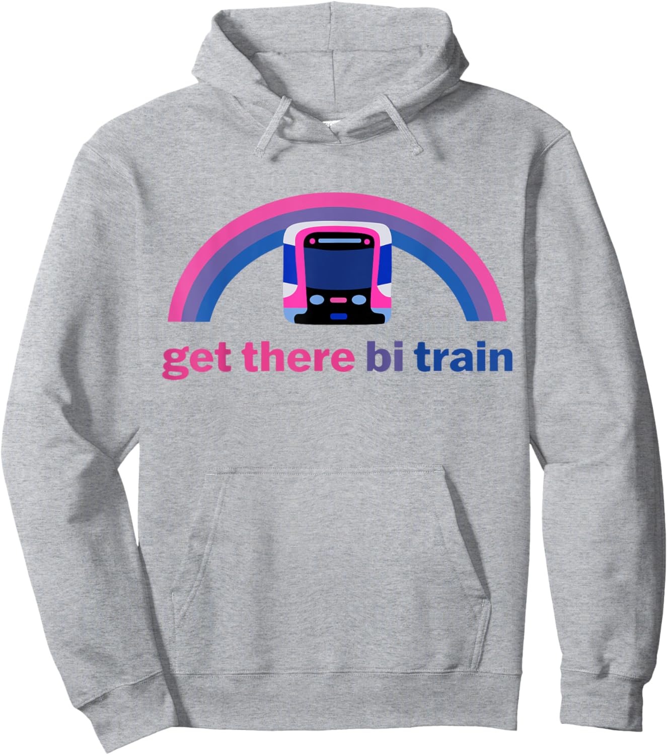 Get There Bi Train Hoodie - Hoodie | Ash