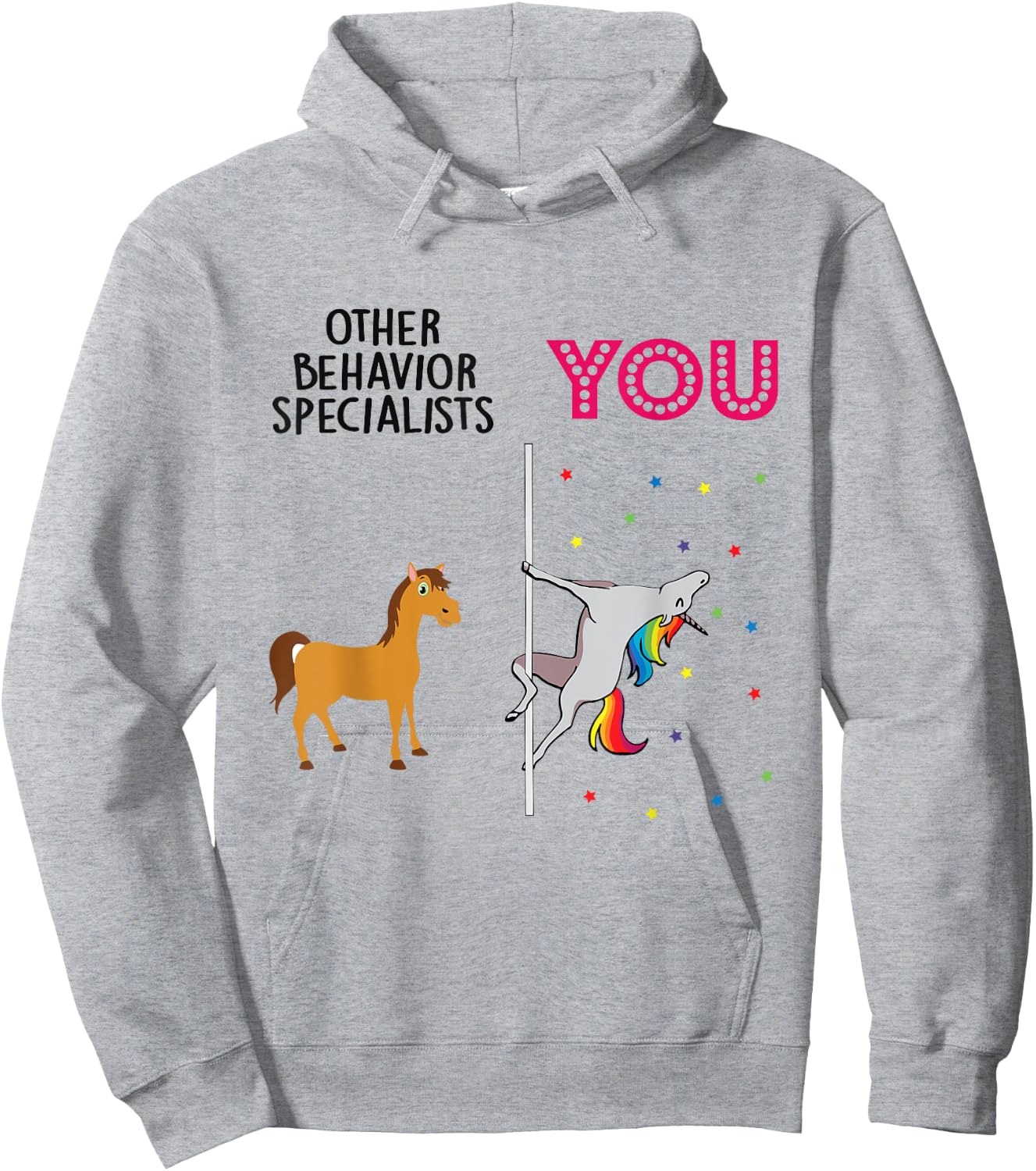 Behavior Specialist Funny Unicorn Hoodie - Hoodie | Ash