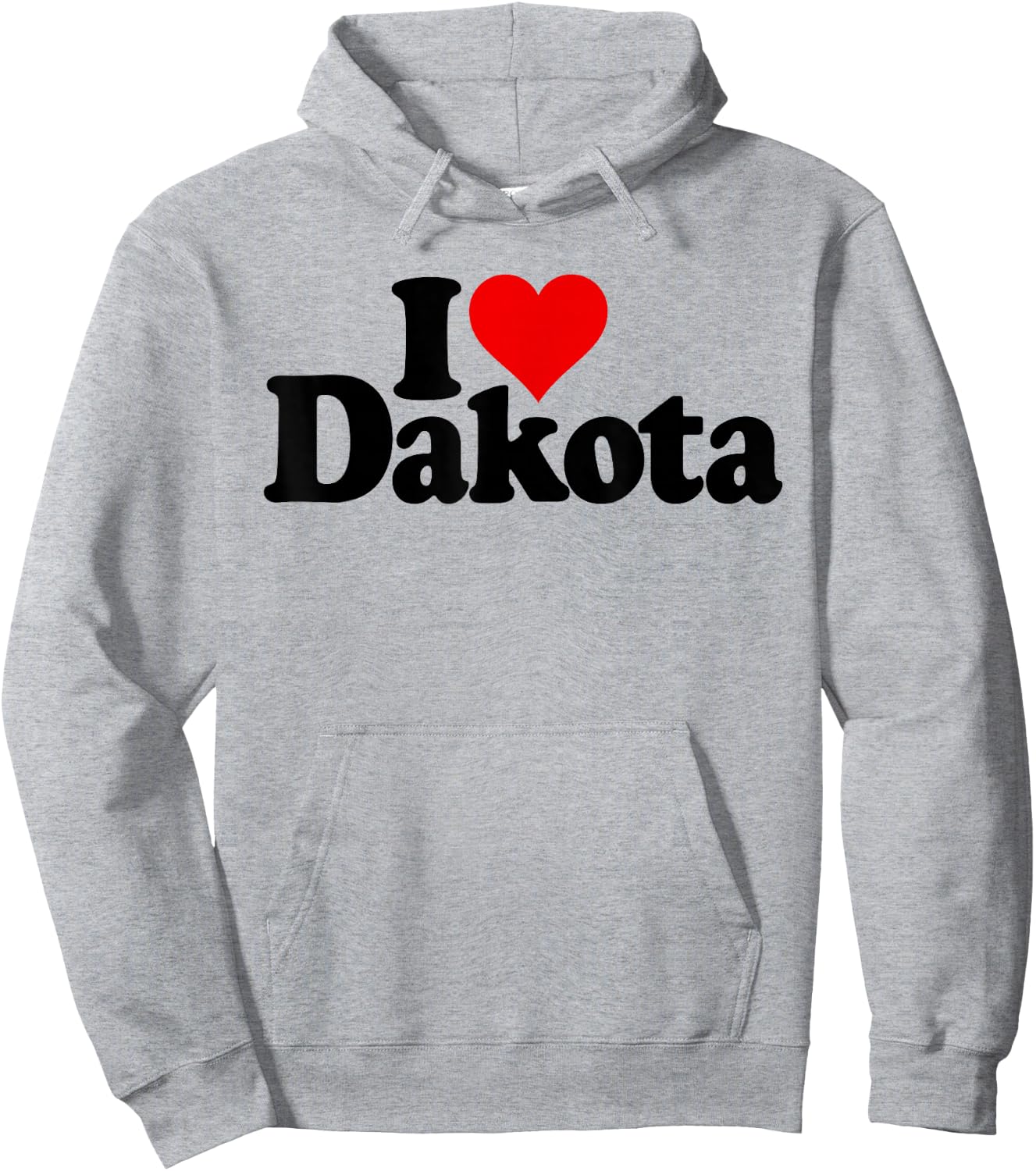 I Love Dakota I Heart Dakota Hoodie - Hoodie | Ash