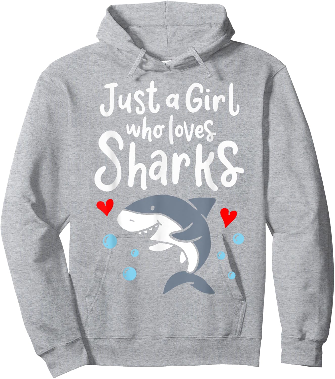 Shark Just a Girl Who Loves Sharks Hoodie - Hoodie | Ash