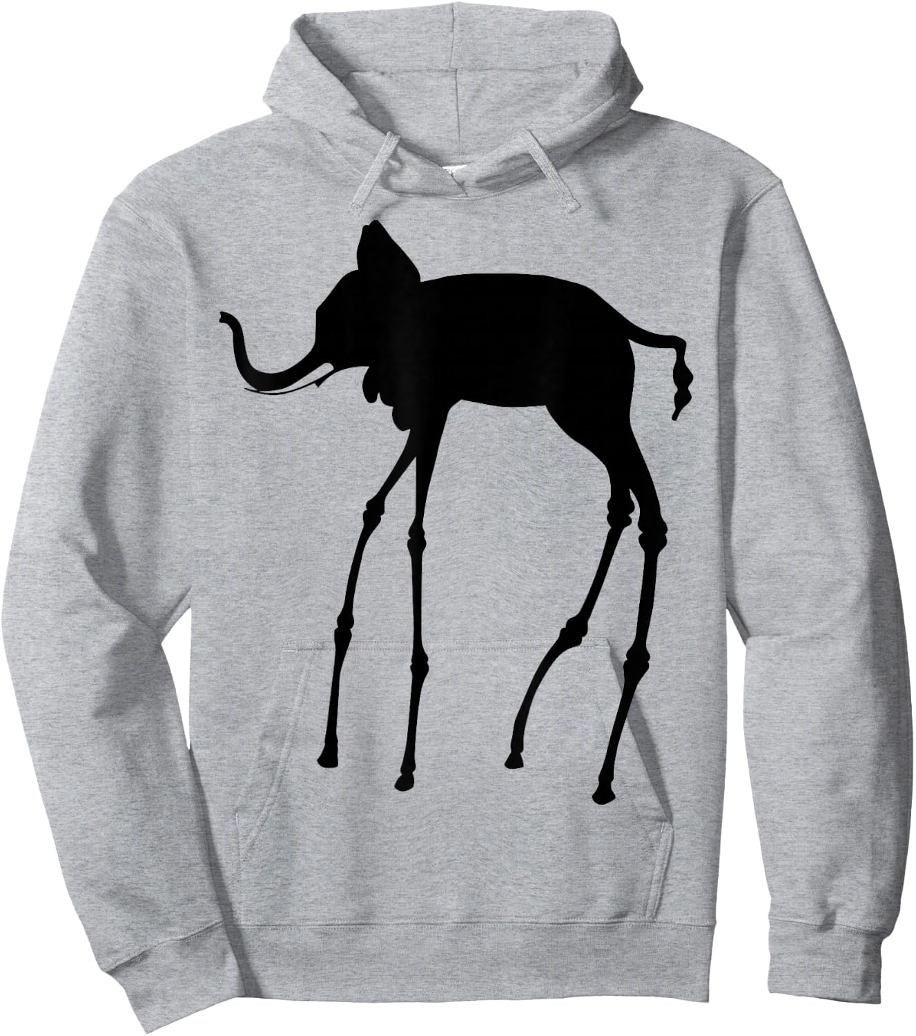The Elephant by Dali Hoodie - Hoodie | Ash