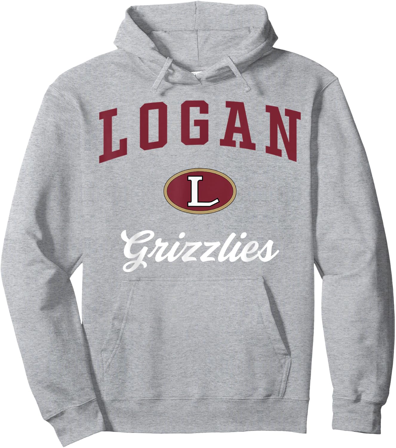 Logan High School Grizzlies Hoodie - Hoodie | Ash