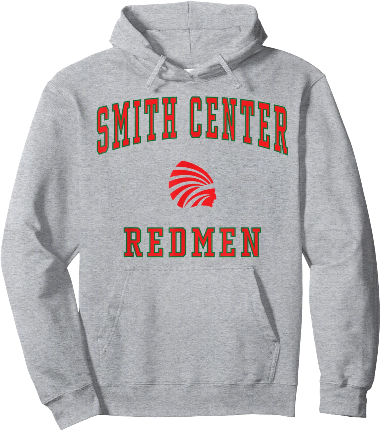 Smith Center High School Redmen Hoodie - Hoodie | Ash