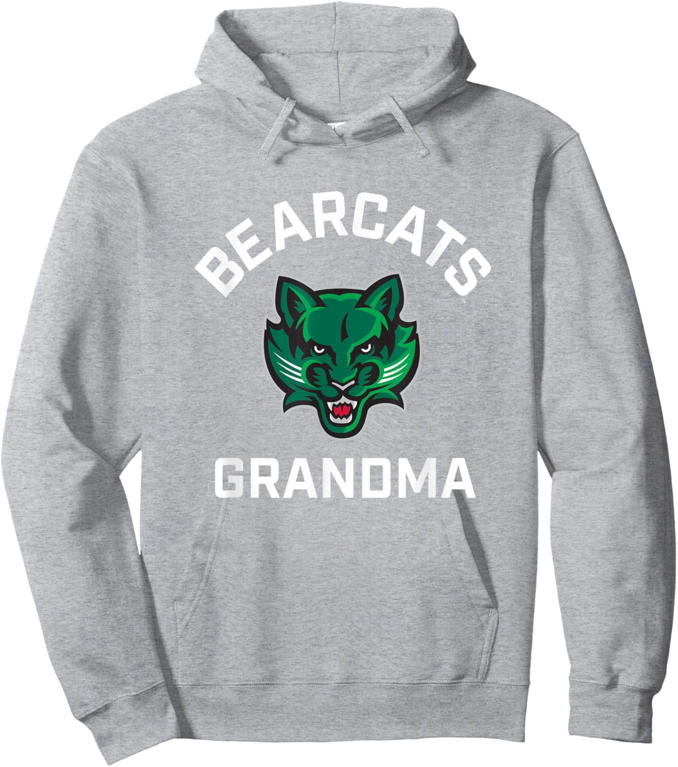 Binghamton University Bearcats Arched Grandma Hoodie - Hoodie | Ash