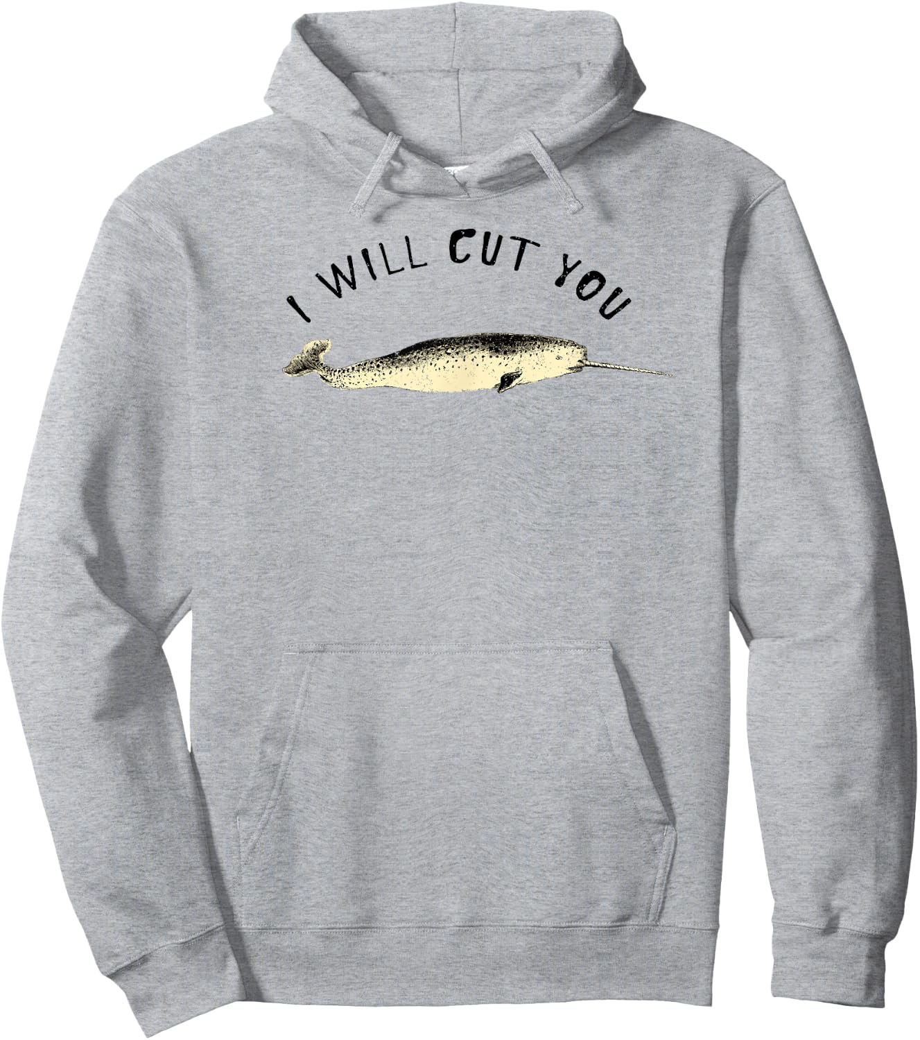 Funny Narwhal I give you the Unicorn of the Sea Hoodie - Hoodie | Ash
