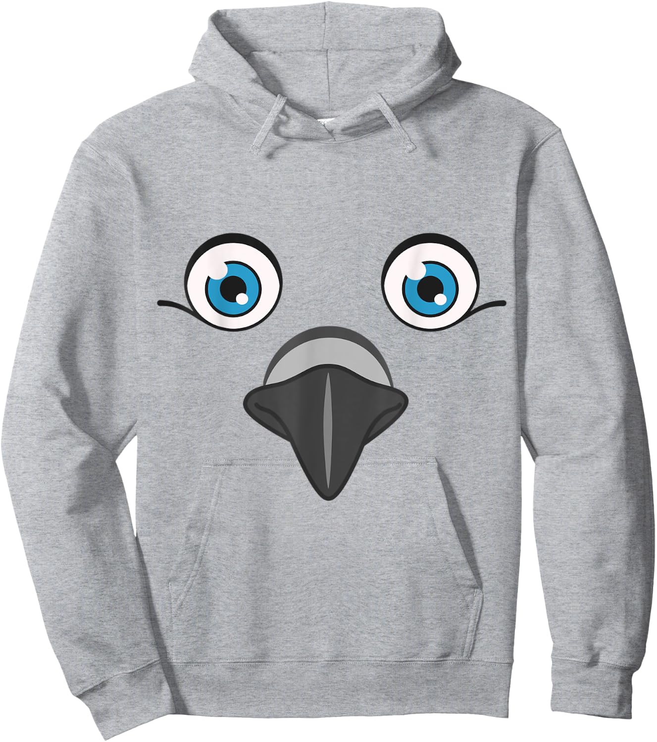 Funny Dove Animal Face Lazy Halloween Costume Hoodie - Hoodie | Ash