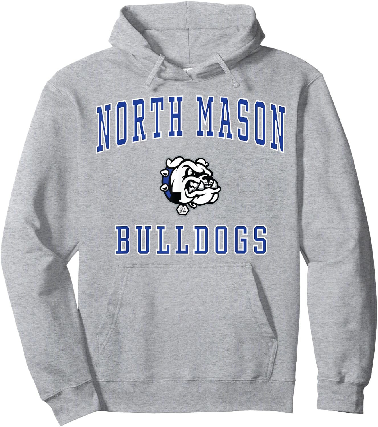North Mason High School Bulldogs Hoodie - Hoodie | Ash