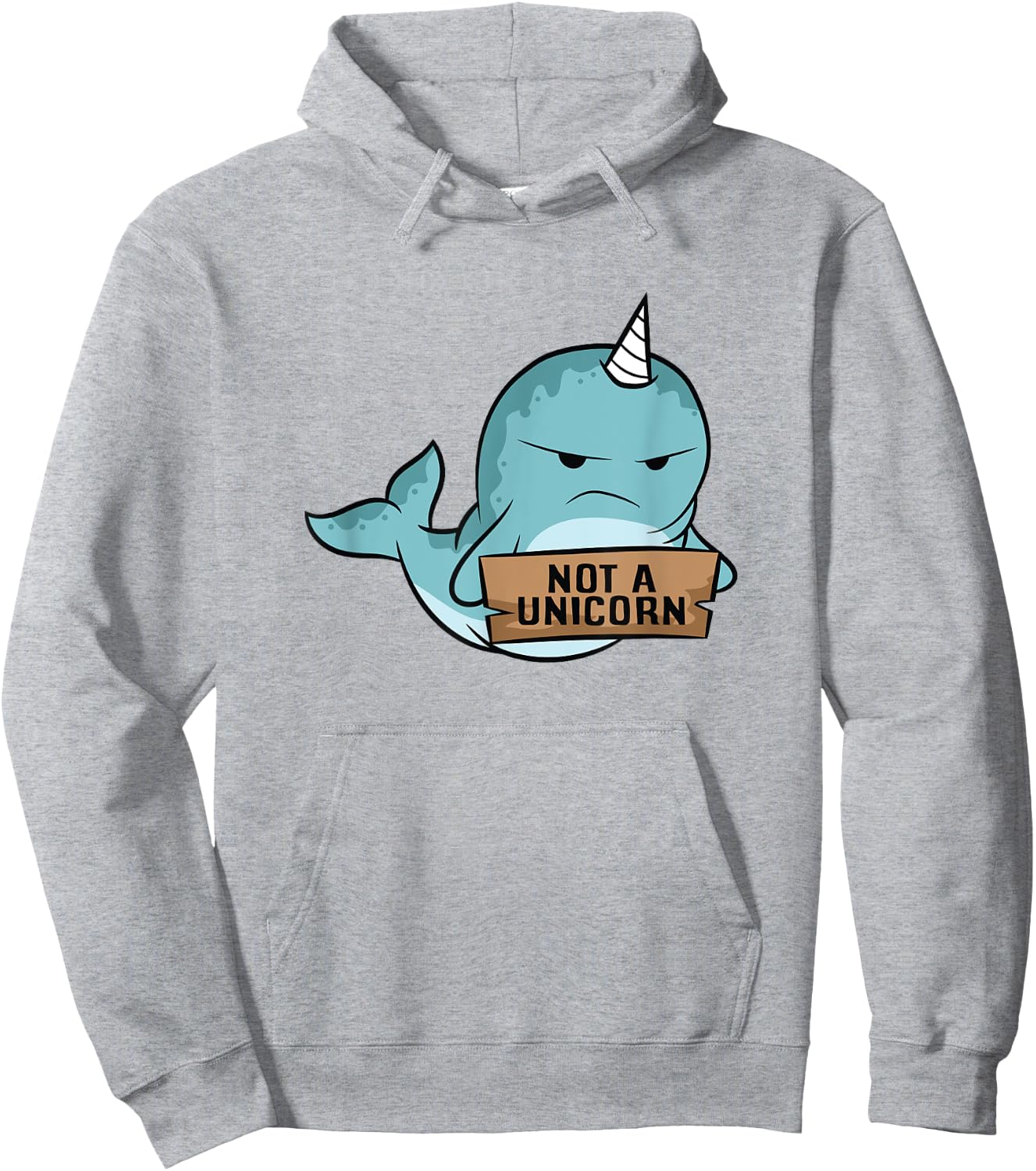 Narwhal Not A Unicorn Funny Narwhal Hoodie - Hoodie | Ash