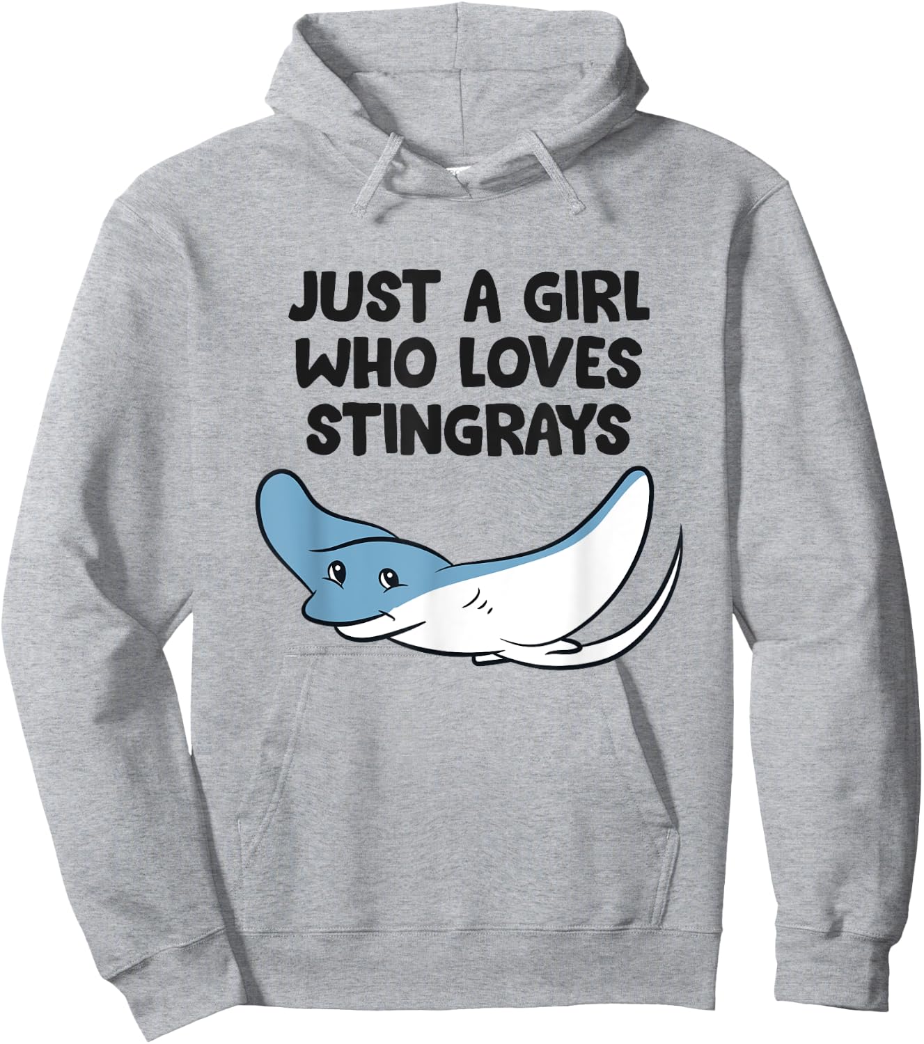 Just a Girl Who Loves Stingrays Hoodie - Hoodie | Ash
