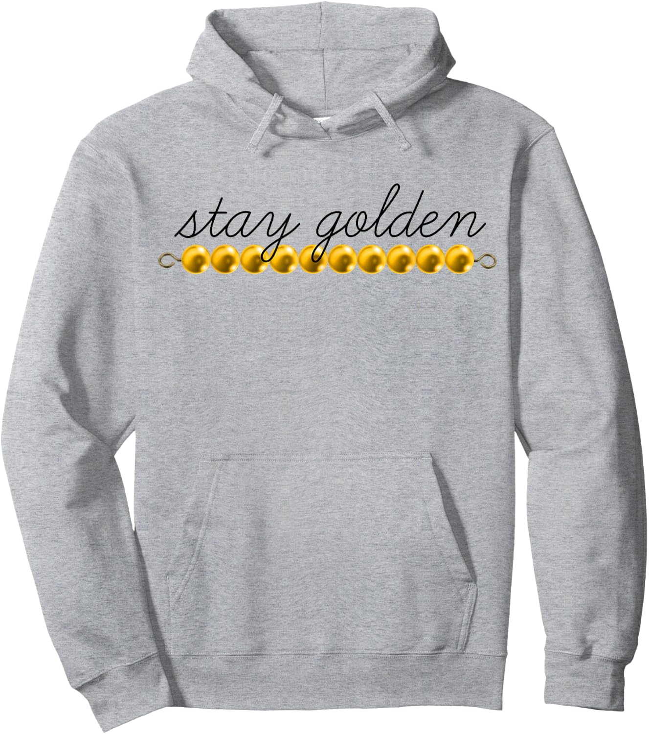 Montessori Stay Golden Beads Hoodie - Hoodie | Ash