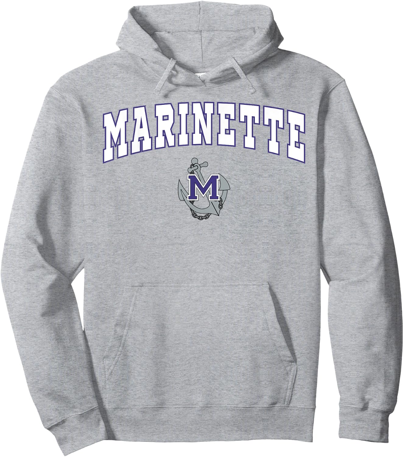 Marinette High School Marines Hoodie - Hoodie | Ash