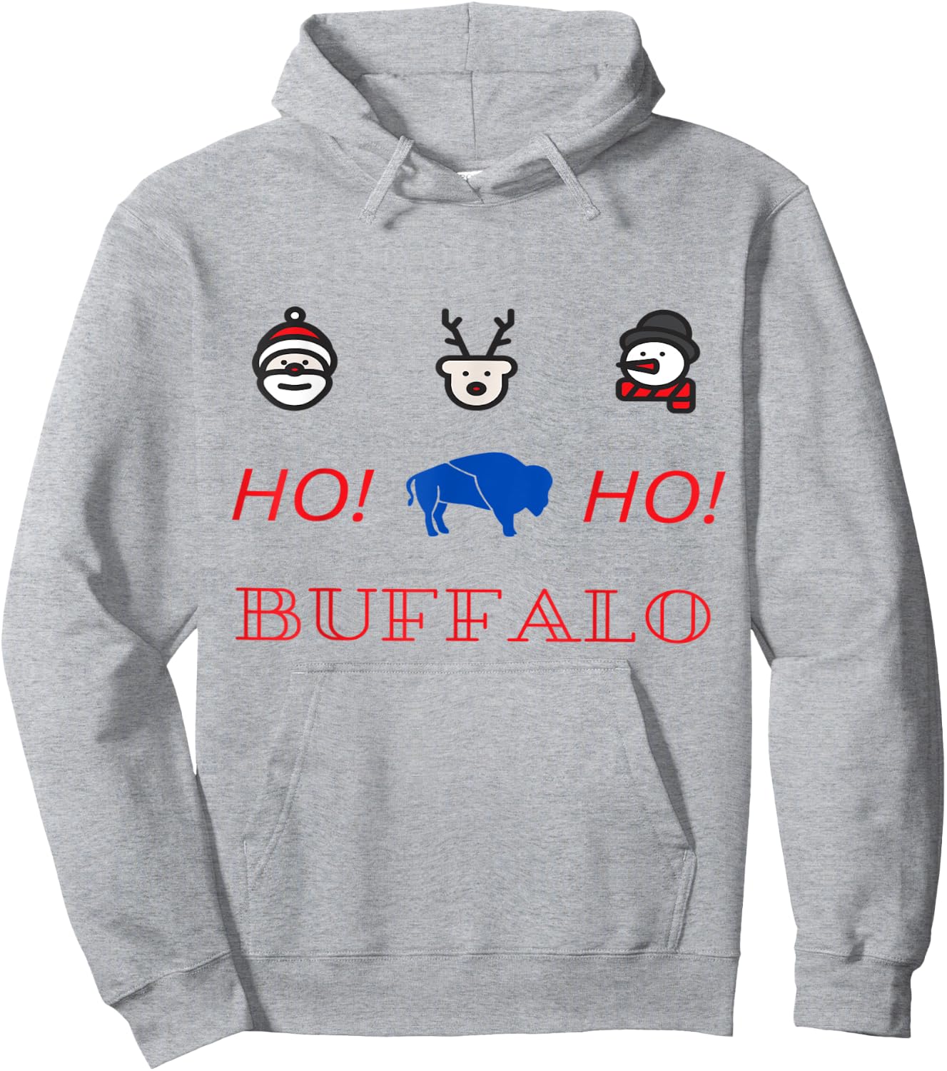 Buffalo Christmas Hoodie - Hoodie | Ash