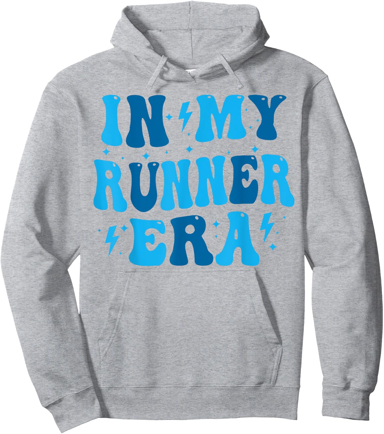 In My Runner Era Groovy Running Lover Runner Hoodie - Hoodie | Ash