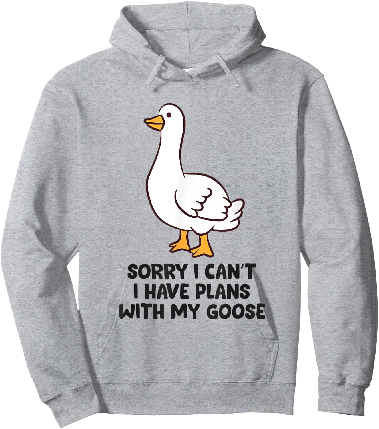 Sorry I Can't I Have Plans With My Goose Hoodie - Hoodie | Ash