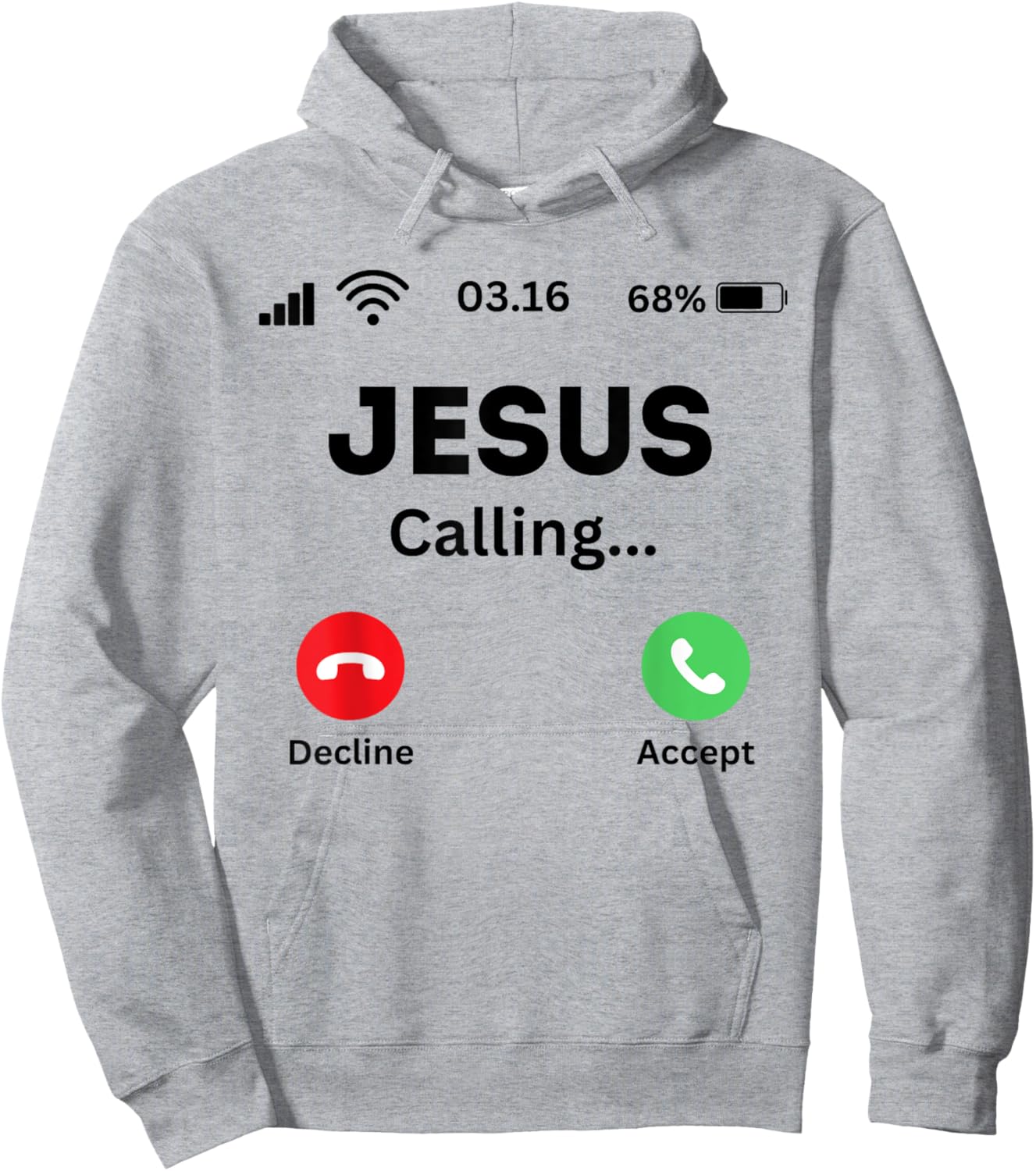 Jesus is calling funny God religion Hoodie - Hoodie | Ash