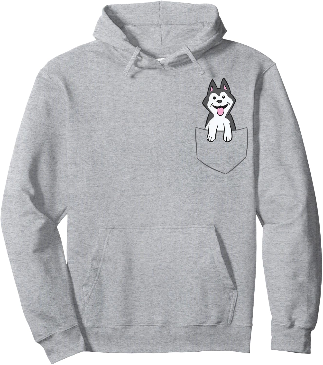 Siberian Husky in Bag Kids Husky in Bag Hoodie - Hoodie | Ash