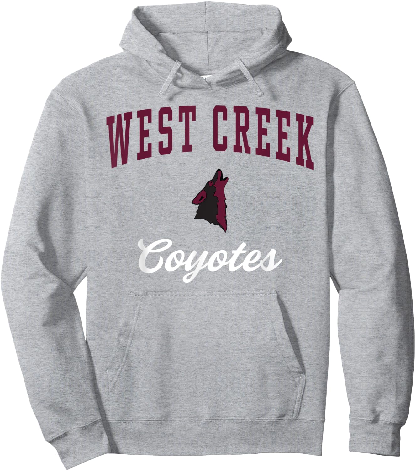 West Creek High School Coyotes Hoodie - Hoodie | Ash