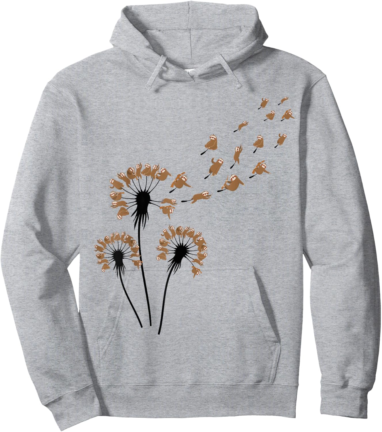 Dandelion Sloths Shirt for Slot Lover | Sloth Hoodie - Hoodie | Ash