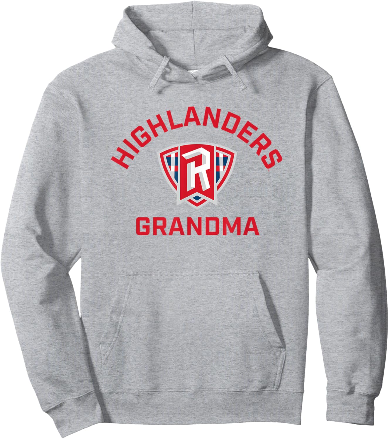 Radford University Highlanders Arched Grandma Hoodie - Hoodie | Ash