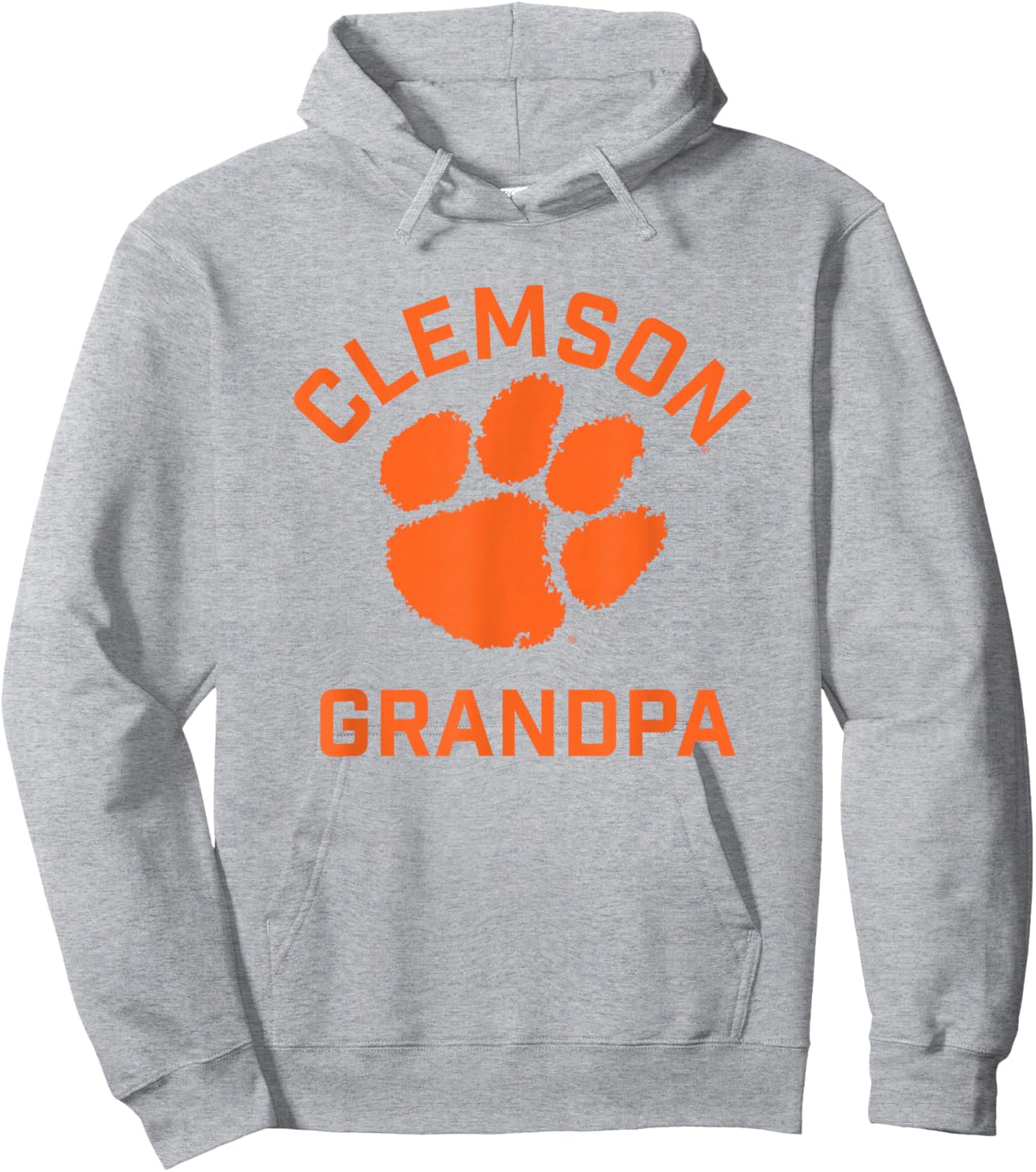 Clemson University Tigers Arched Grandpa Hoodie - Hoodie | Ash