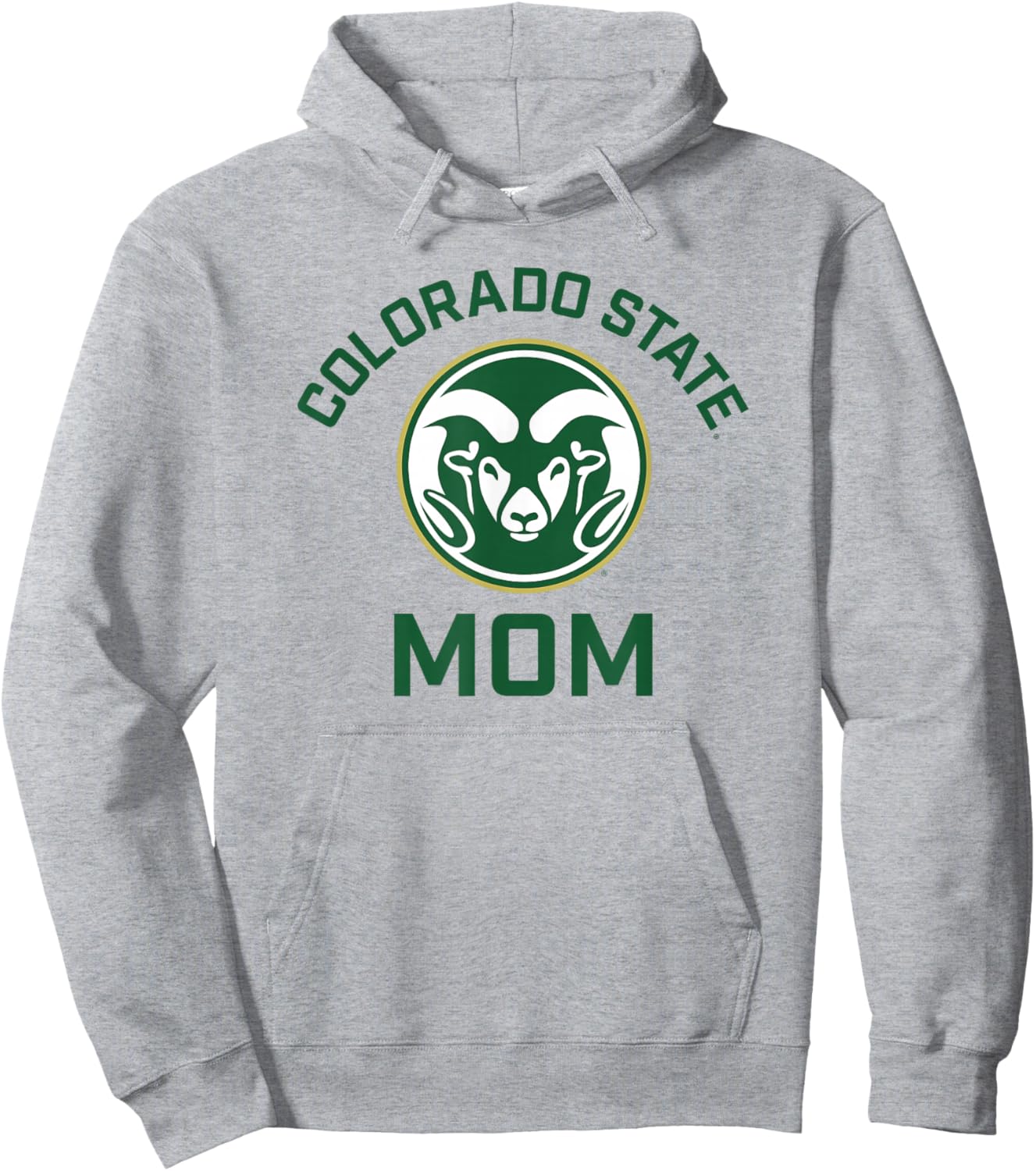 Colorado State University Rams Arched Mom Hoodie - Hoodie | Ash