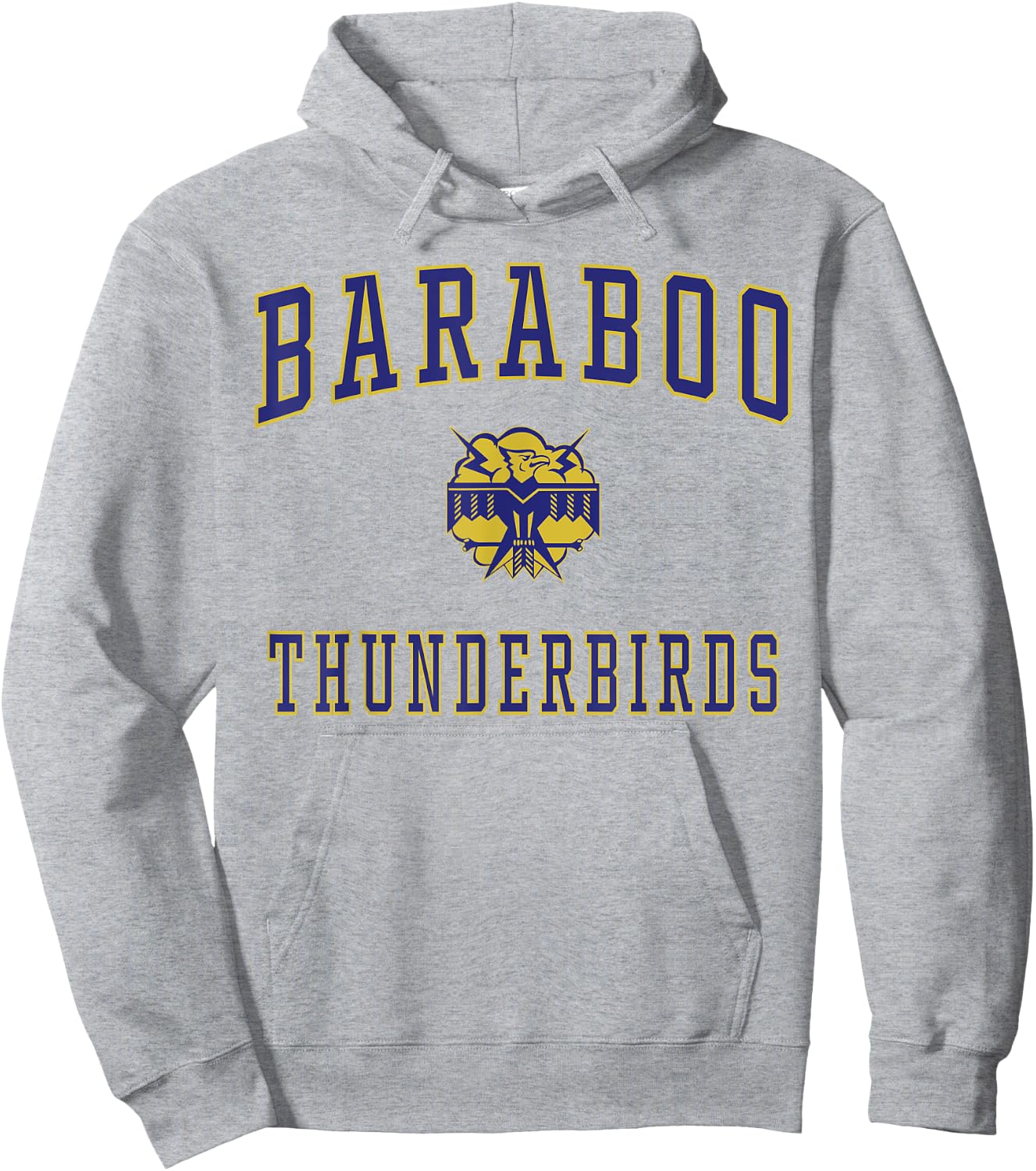 Baraboo High School Thunderbirds Hoodie - Hoodie | Ash