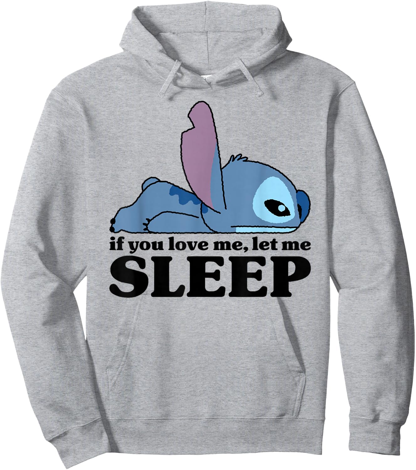 Lilo & Stitch - Sleepy Stitch Hoodie - Hoodie | Ash