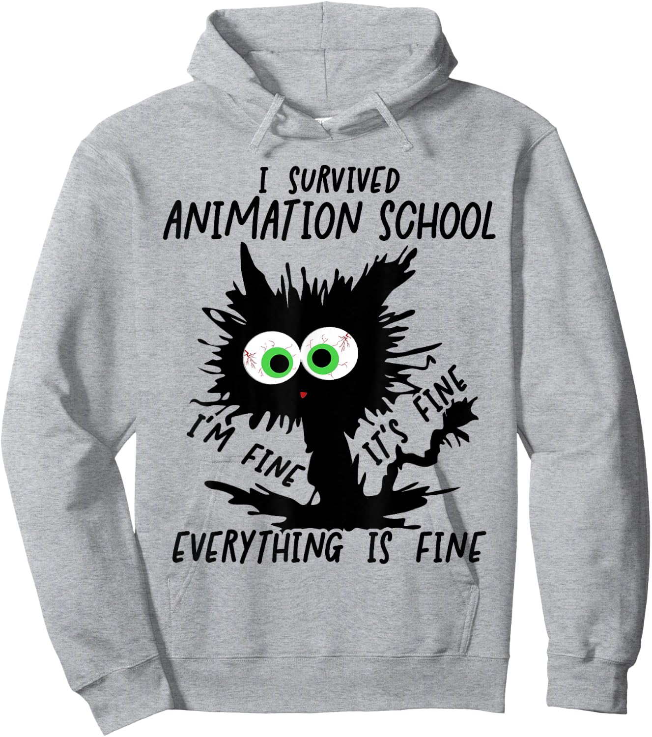 I Survived Animation School Graduation 2026 Hoodie - Hoodie | Ash