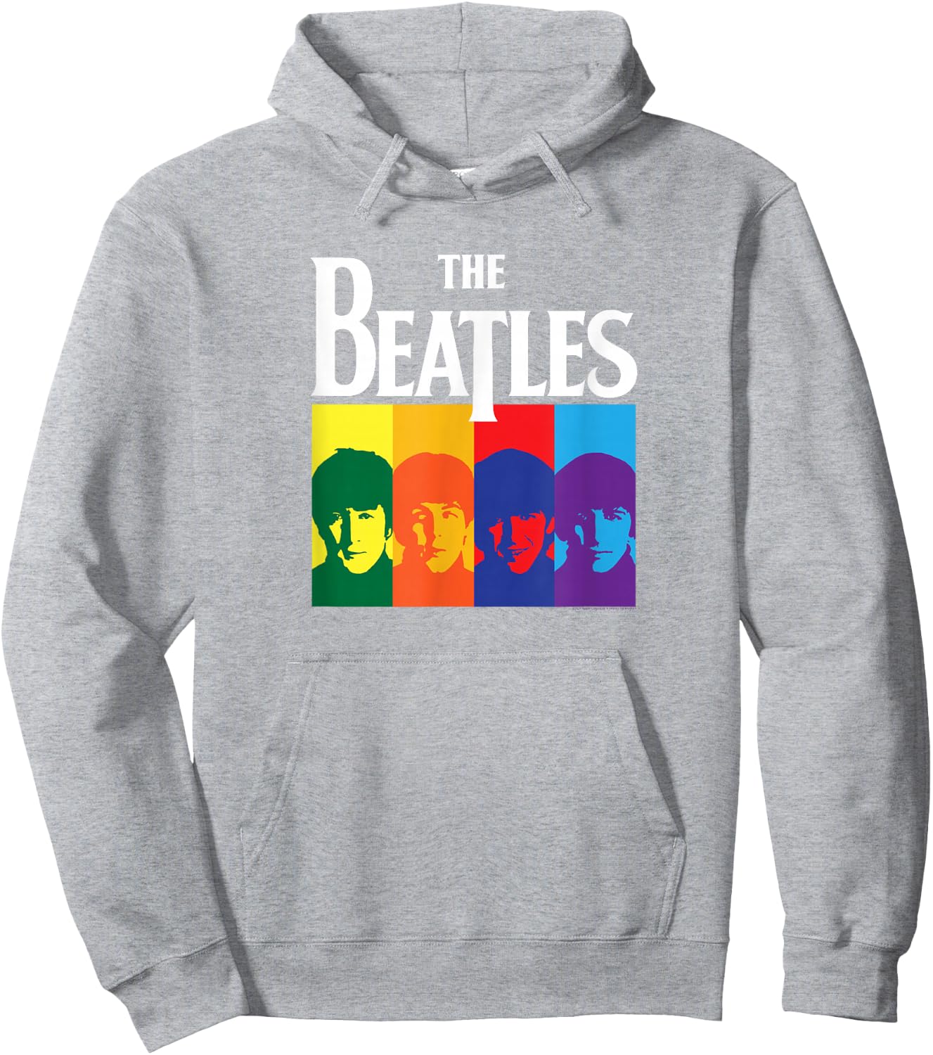 The Beatles - Yellow Submarine Album Colorblock Hoodie - Hoodie | Ash