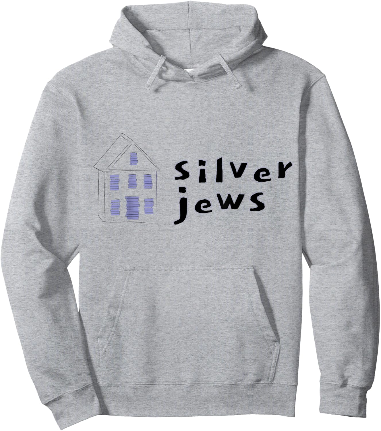 Silver Jew Boarded Up House Hoodie - Hoodie | Ash