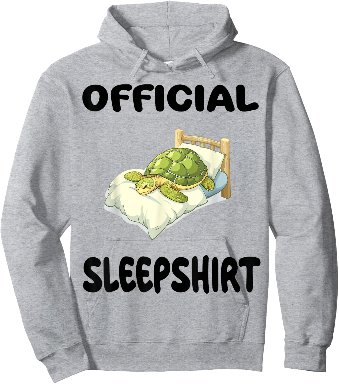 Turtle Official Sleepshirt Pajamas Nightgown Hoodie - Hoodie | Ash