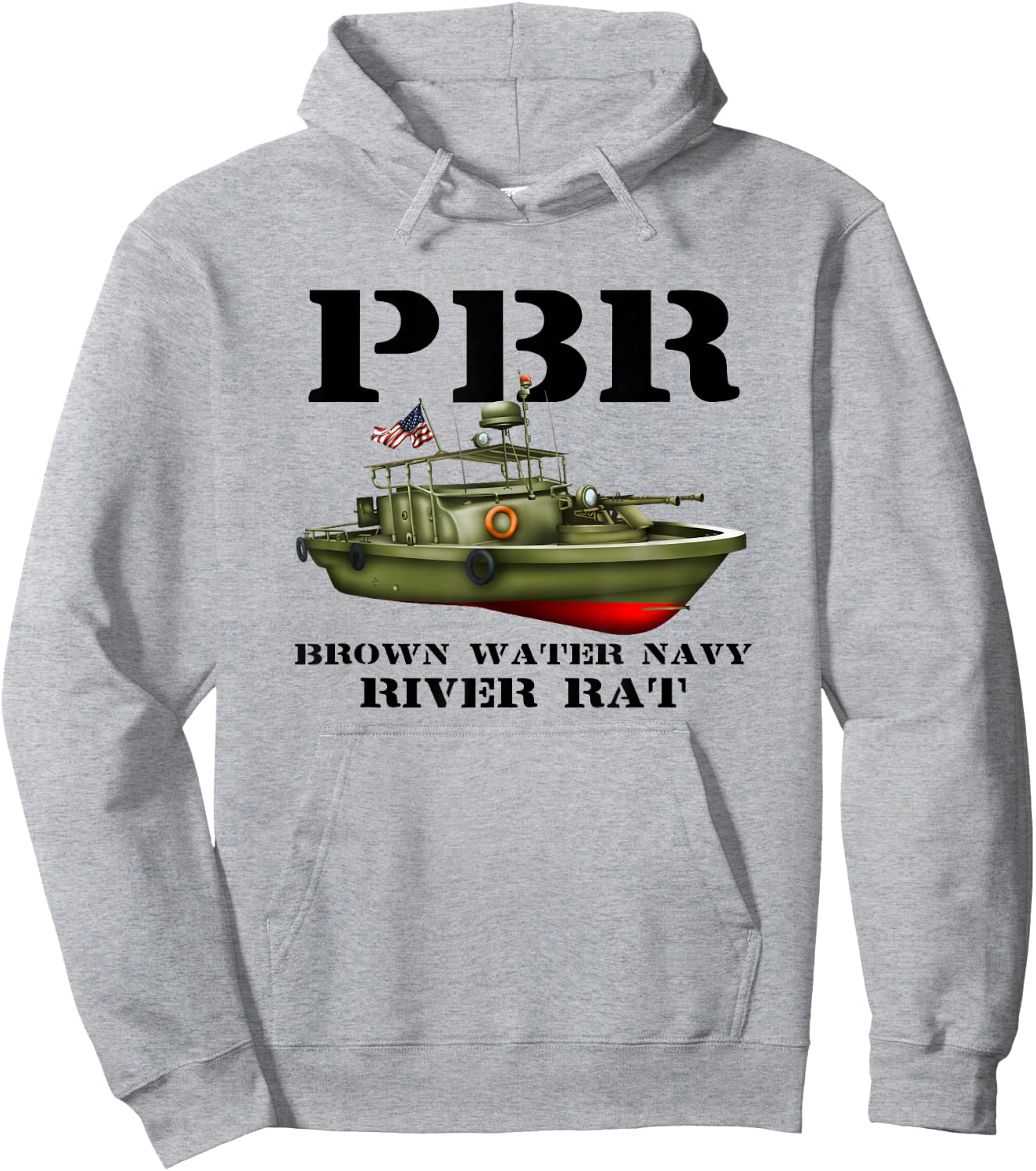 PBR Brown Water Navy Hoodie - Hoodie | Ash