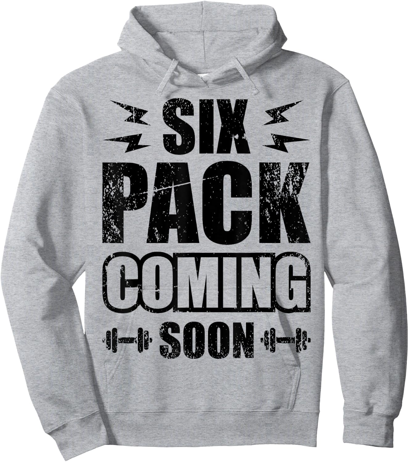 Six Pack Coming Soon Hoodie - Hoodie | Ash