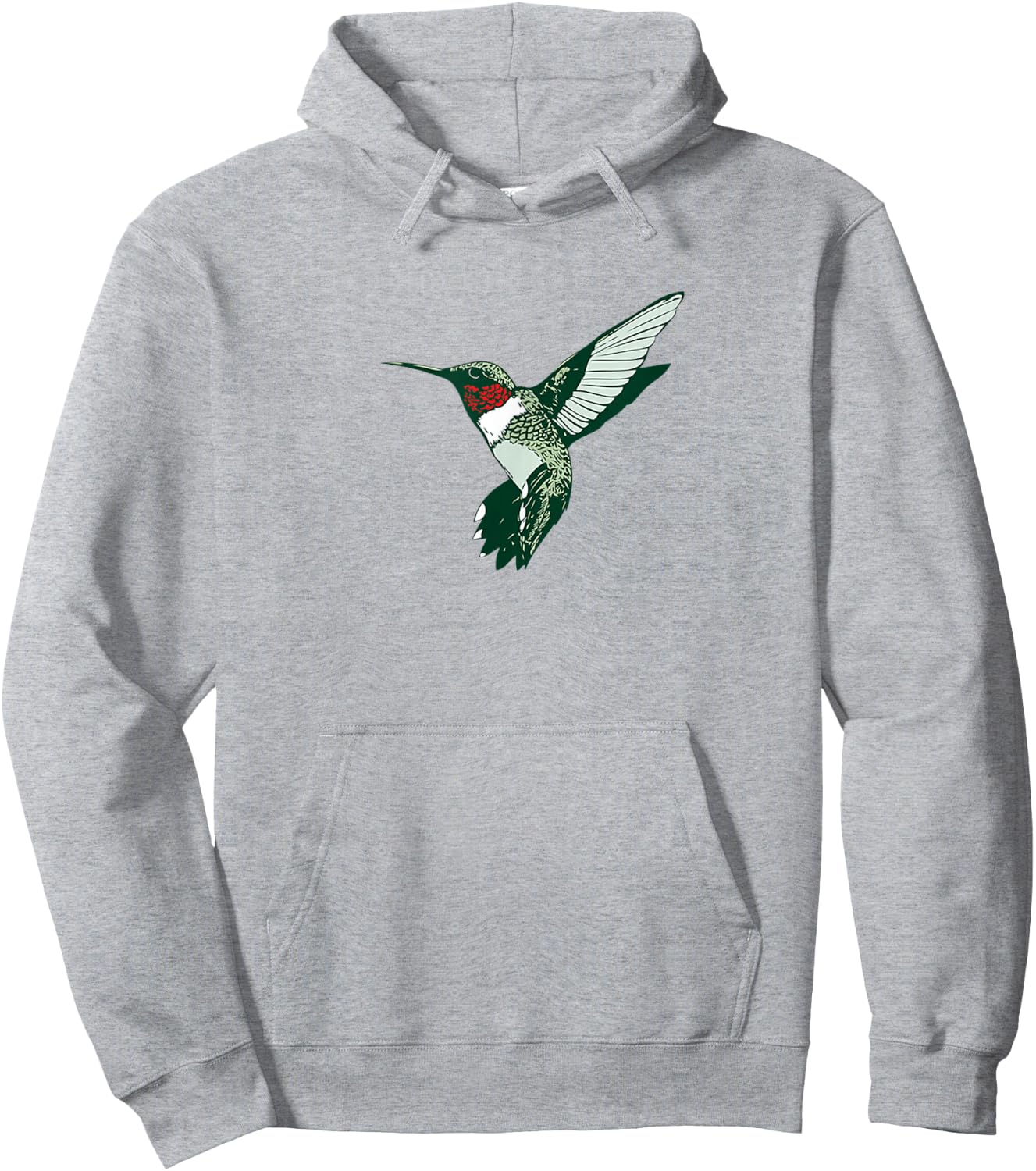 Cool Migrating Birds Ruby-throated Hummingbird Hoodie - Hoodie | Ash