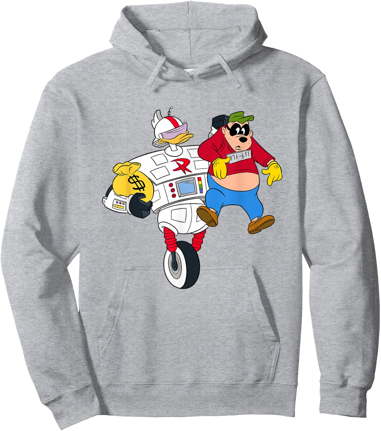 Disney Gizmoduck and Beagle Boy DuckTales Light Hoodie - Hoodie | Ash