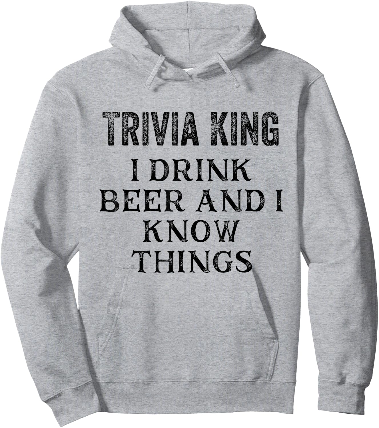 Trivia King Gift Triva Quiz Game Night Hoodie - Hoodie | Ash